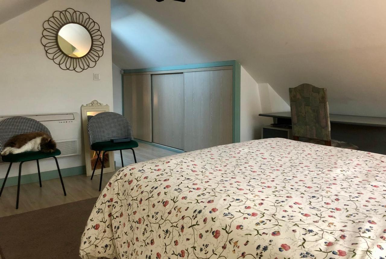 Chambre Double Avec Salle De Bain Privative Auxerre Luaran gambar